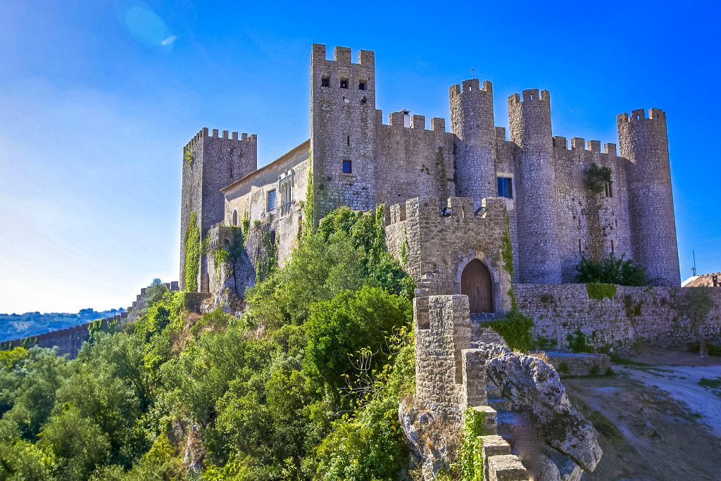 Castelo de Obidus em Portugal
