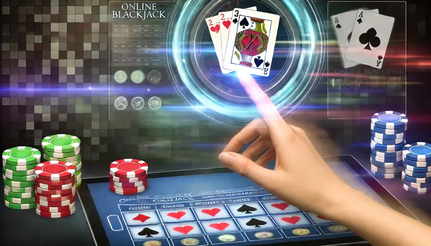 Jogabilidade de blackjack online