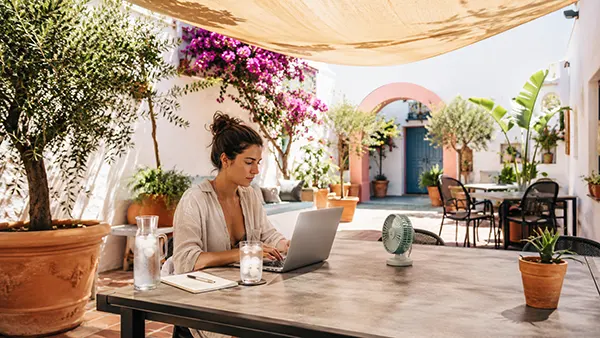Remote-Arbeitsplan bei Hitzewelle