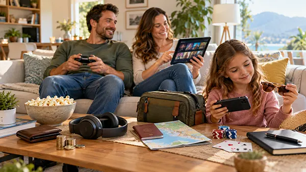 Familienbudget für Unterhaltung